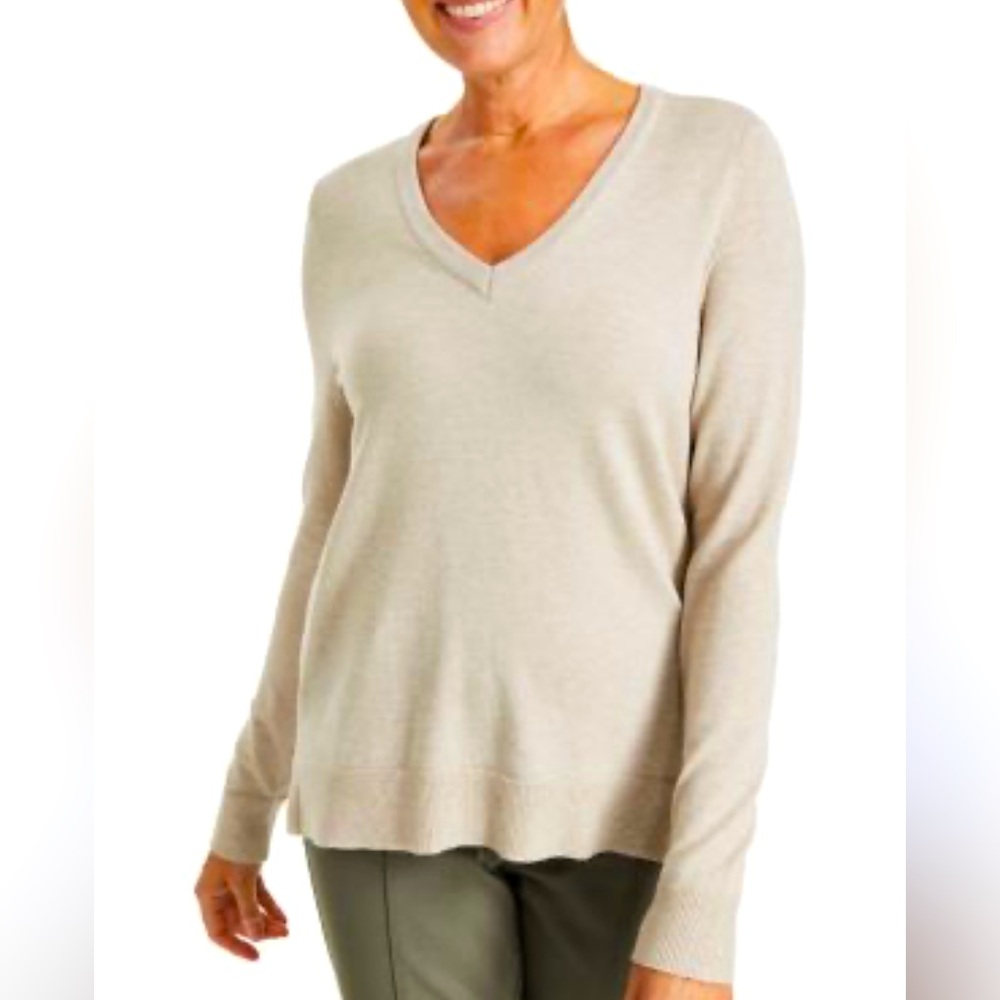 Lord & Taylor 💯 Cashmere VNeck Sweater Size 2X